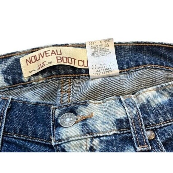 Vintage Levi's 515 Nouveau Bootcut Women's Jeans 10 (32x32) Bleached Denim Y2K - Picture 3 of 11